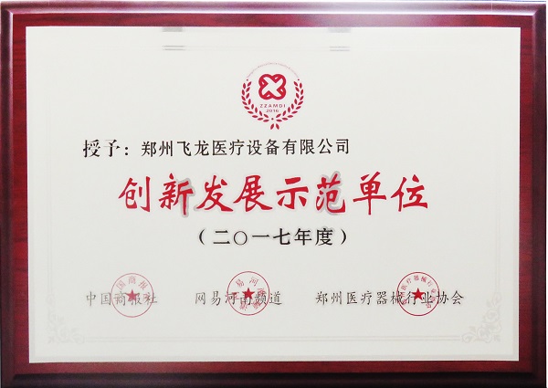 飛龍醫(yī)療榮獲創(chuàng)新發(fā)展示范單位稱號(hào)